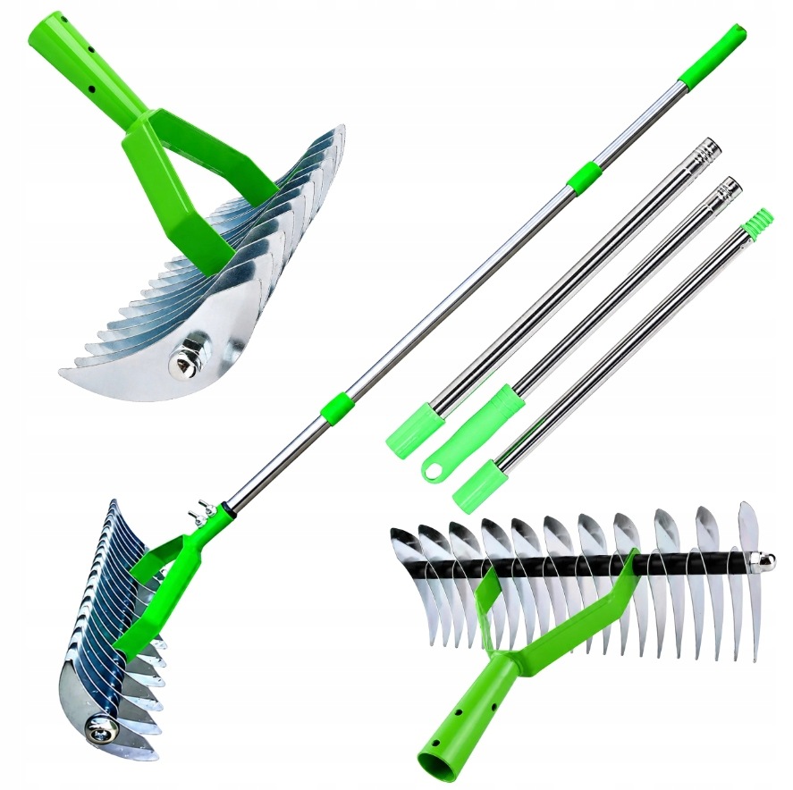 AERATOR WERTYKULATOR RĘCZNY GRABIE WAHADŁOWE DO TRAWY ZIEMI STALOWE 130cm