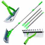 AERATOR WERTYKULATOR RĘCZNY GRABIE WAHADŁOWE DO TRAWY ZIEMI STALOWE 130cm