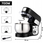 ROBOT KUCHENNY PLANETARNY MISA 3L WIELOFUNKCYJNY MIKSER 3w1 700W MIESZADŁA
