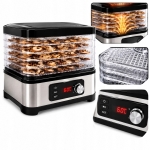 SUSZARKA DO GRZYBÓW OWOCÓW SPOŻYWCZA REGULACJA TEMPERATURY TIMER 500W 6 SIT