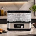 SUSZARKA DO GRZYBÓW OWOCÓW SPOŻYWCZA REGULACJA TEMPERATURY TIMER 500W 6 SIT