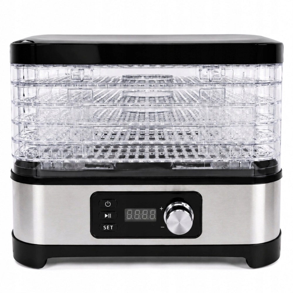 SUSZARKA DO GRZYBÓW OWOCÓW SPOŻYWCZA REGULACJA TEMPERATURY TIMER 500W 6 SIT