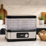SUSZARKA DO GRZYBÓW OWOCÓW SPOŻYWCZA REGULACJA TEMPERATURY TIMER 500W 6 SIT
