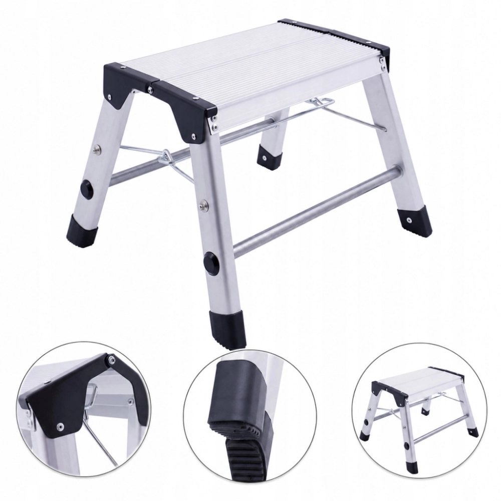 PODEST ROBOCZY ALUMINIOWY SKŁADANY PLATFORMA DRABINA 150 kg 30 cm