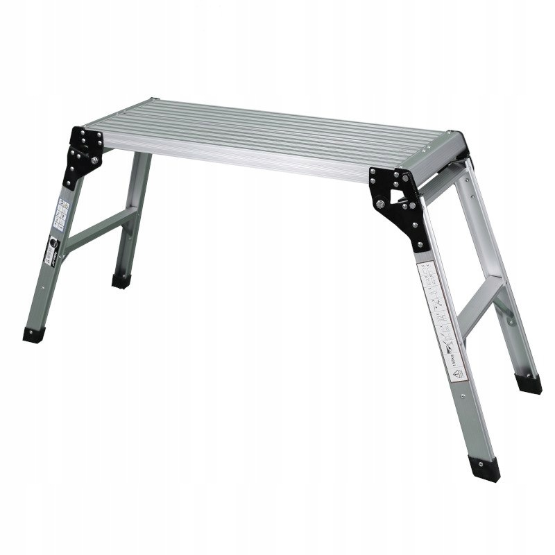 PODEST ROBOCZY ALUMINIOWY 130 x 41 x 60 cm 150 kg SKŁADANY PLATFORMA LEKKA