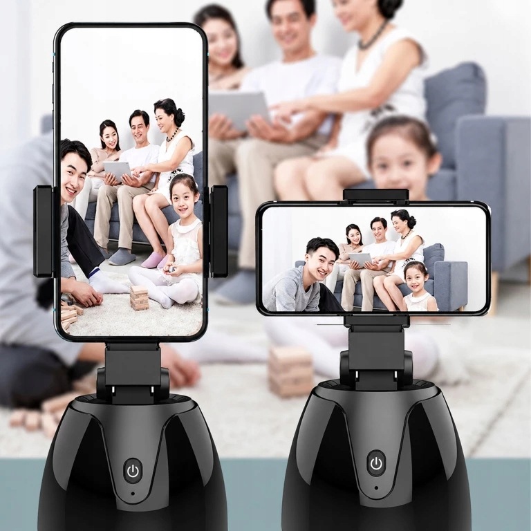 INTELIGENTY UCHWYT STOJAK NA TELEFON DO SELFIE OBROTOWY ŚLEDZĄCY RUCH