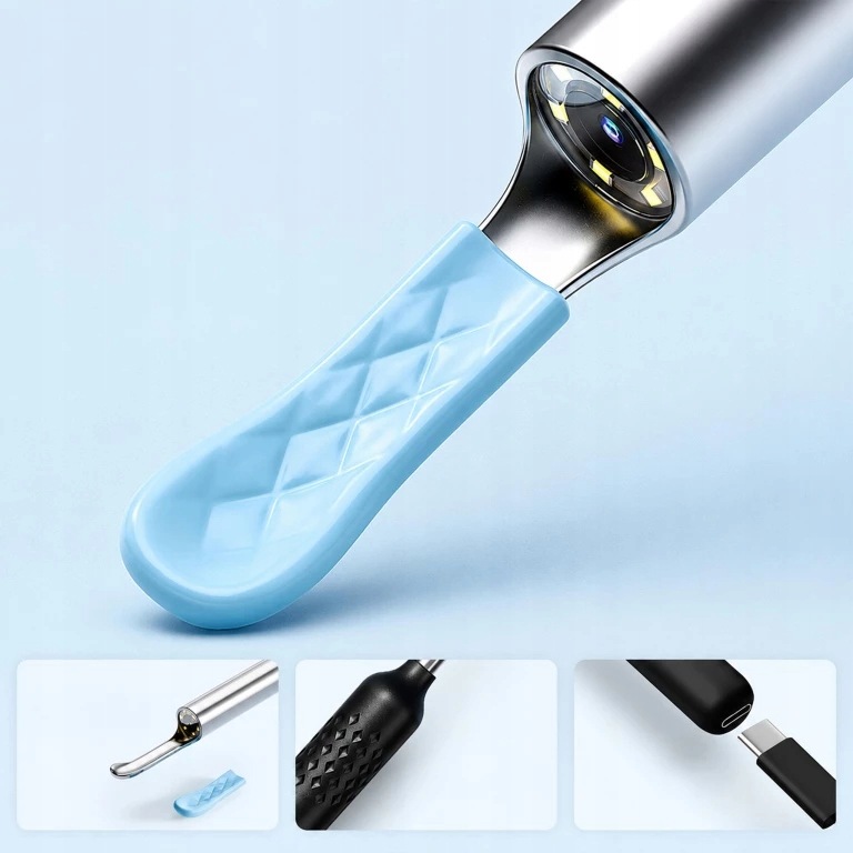OTOSKOP KAMERA DO CZYSZCZENIA USZU USUWANIA WOSKOWINY SMART HD ENDOSKOP