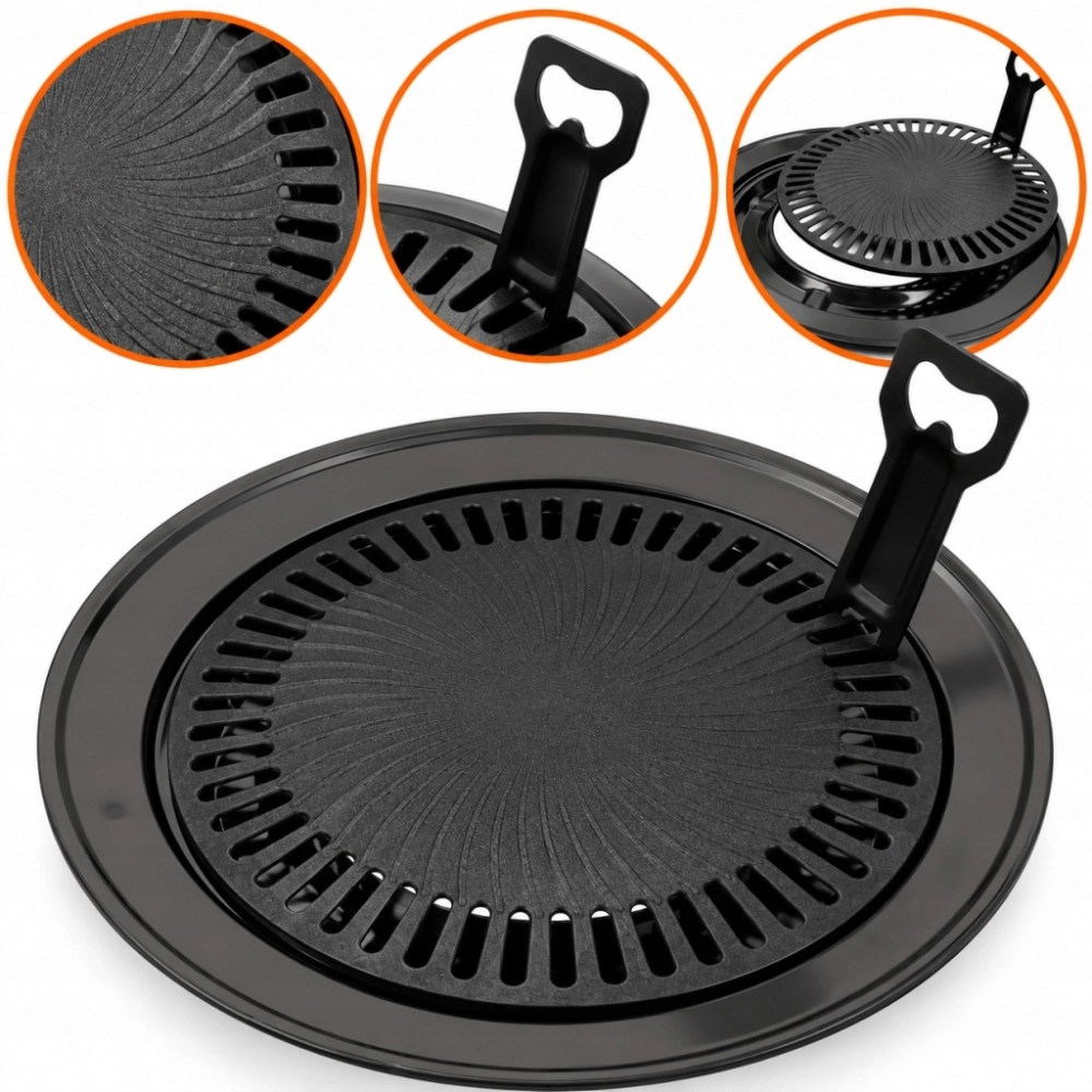 ZESTAW KUCHENKA GAZOWA TURYSTYCZNA Z NAKŁDKĄ GRILOWĄ DO SMAŻENIA
