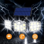 LAMPA SOLARNA OGRODOWA 138 LED ZEWNĘTRZNA Z CZUJNIKIEM RUCHU ZMIERZCHU