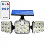 LAMPA SOLARNA OGRODOWA 138 LED ZEWNĘTRZNA Z CZUJNIKIEM RUCHU ZMIERZCHU