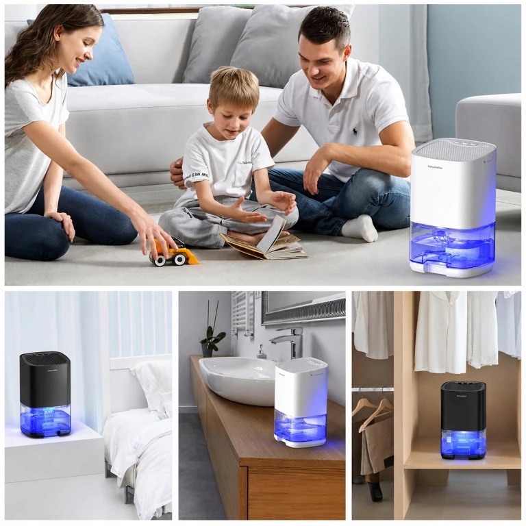 OSUSZACZ POWIETRZA POCHŁANIACZ WILGOCI CICHY WYDAJNY ENERGOOSZCZĘDNY 1L RGB