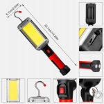 LATARKA LAMPA WARSZTATOWA KANAŁOWA LED Z HAKIEM MAGNESEM 700 LM 20 W MOCNA