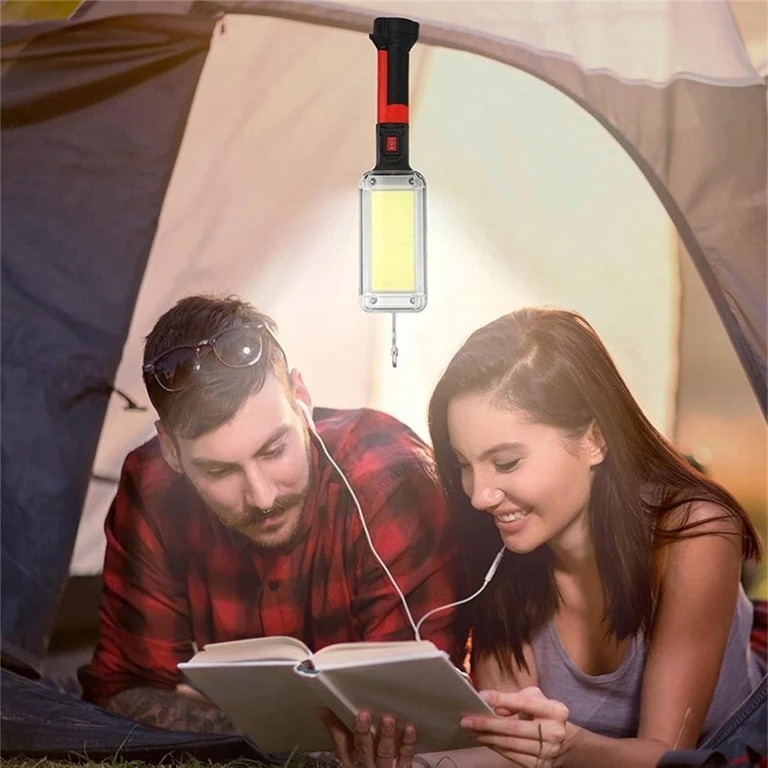 LATARKA LAMPA WARSZTATOWA KANAŁOWA LED Z HAKIEM MAGNESEM 700 LM 20 W MOCNA