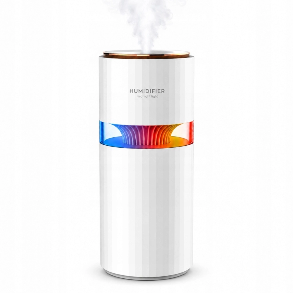 NAWILŻACZ POWIETRZA DYFUZOR DO SAMOCHODU Z LAMPKĄ PODŚWIETLENIEM LED 400ML