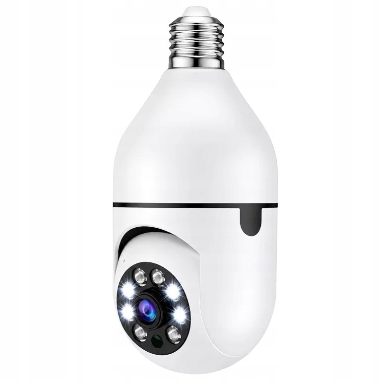 KAMERA IP BEZPRZEWODOWA WIFI ŻARÓWKA E27 30W DO MONITORINGU DOMU NIANIA