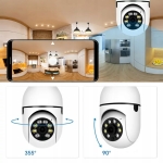 KAMERA IP BEZPRZEWODOWA WIFI ŻARÓWKA E27 30W DO MONITORINGU DOMU NIANIA
