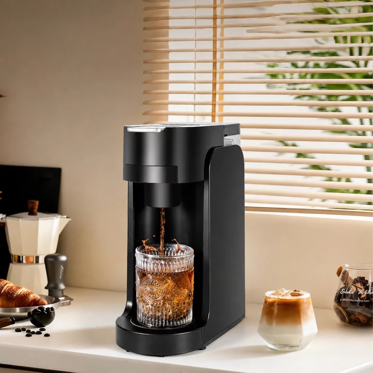 EKSPRES DO KAWY KAPSUŁKOWY NA KAPSUŁKI 1450W DOMOWY KUCHENNY 3,5 BAR CZARNY