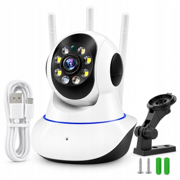KAMERA BEZPRZEWODOWA OBROTOWA 360 NIANIA ELEKTRONICZNA WIFI DO MONITORINGU