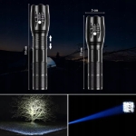 LATARKA TAKTYCZNA LED T6 WODOODPORNA WOJSKOWA 10W 200LM MOCNA ZOOM 300M