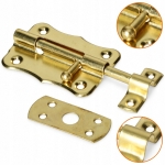 ZASUWKA DRZWIOWA 50 MM RYGIEL MOSIĄDZOWANY ZŁOTY ZACZEP MODEL 385