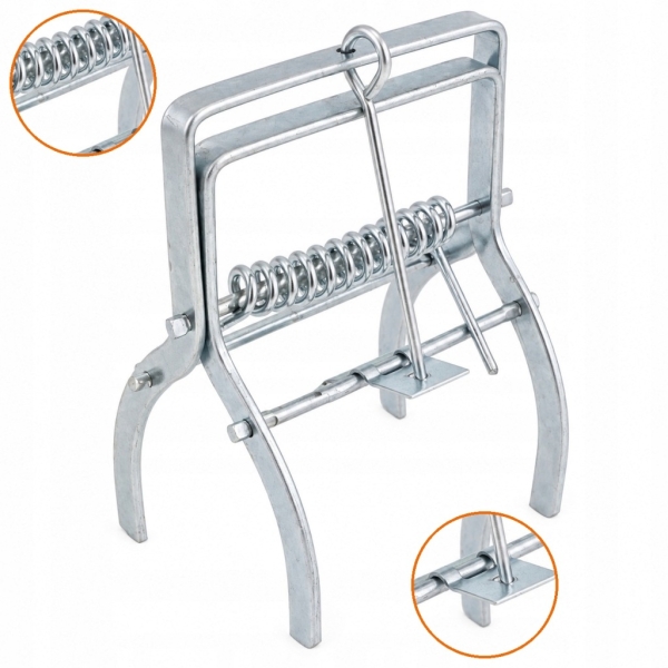 PUŁAPKA NA KRETY ŁAPKA SPRĘŻYNOWA PRO 1 BEZ UCHWYTU MECHANICZNA DO TUNELU
