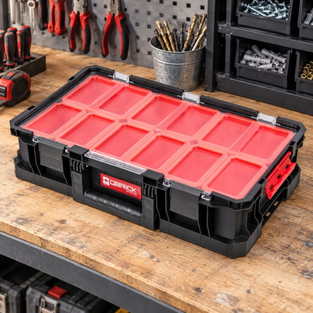 ORGANIZER NARZĘDZIOWY QBRICK TWO PLUS 14,3 L 9 POJEMNIKÓW MODUŁOWY