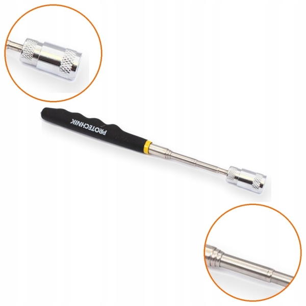CHWYTAK MAGNETYCZNY TELESKOPOWY LED 81 CM MAGNES 2,5 KG DO ŚRUB NAKRĘTEK