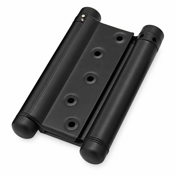 ZAWIAS WAHADŁOWY 125 MM CZARNY MATOWY SPRĘŻYNOWY DWUKIERUNKOWY DO DRZWI