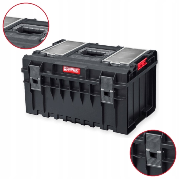 SKRZYNKA NARZĘDZIOWA QBRICK ONE 350 PROFI 38 L ORGANIZERY W POKRYWIE