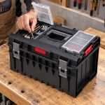 SKRZYNKA NARZĘDZIOWA QBRICK ONE 350 PROFI 38 L ORGANIZERY W POKRYWIE