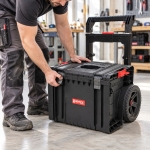 SKRZYNIA NARZĘDZIOWA QBRICK PRO CART PLUS 29 L KOŁA UCHWYT TELESKOPOWY