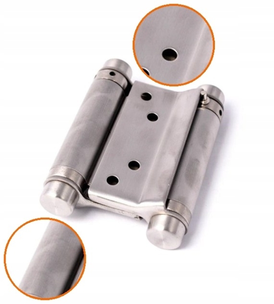 ZAWIAS WAHADŁOWY 125 MM NIERDZEWNY SPRĘŻYNOWY DWUKIERUNKOWY DO DRZWI