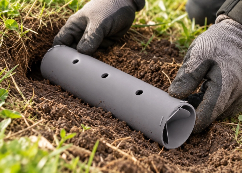 PUŁAPKA NA KRETY NORNICE RURKOWA 200X50 MM ŻYWOŁAPKA TUNELOWA DO WKOPANIA