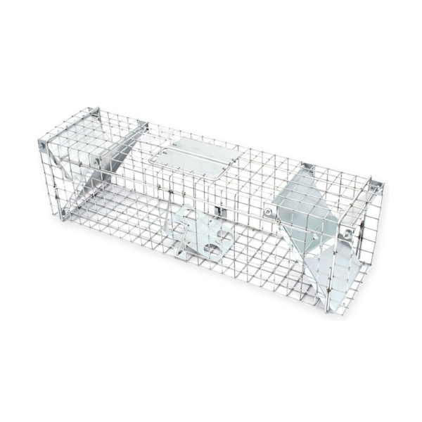 ŻYWOŁAPKA JEDNOWEJŚCIOWA 104X34X43 CM PUŁAPKA NA ZWIERZĘTA OCYNKOWANA