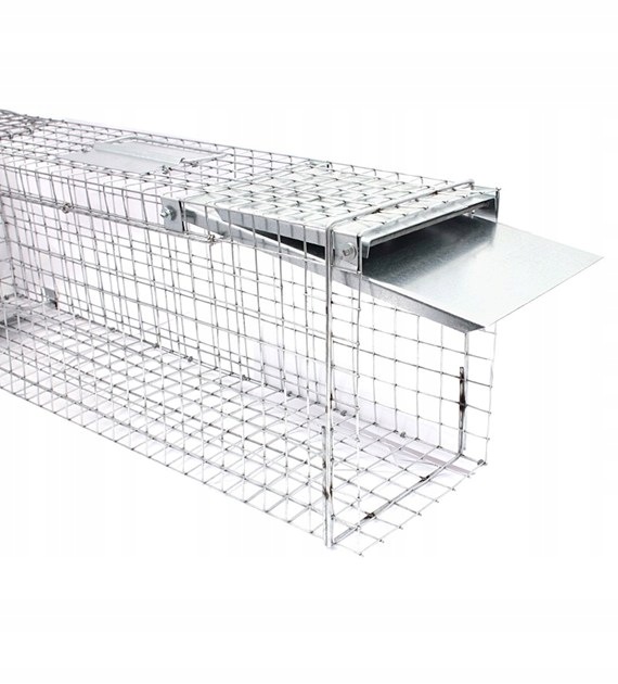 ŻYWOŁAPKA JEDNOWEJŚCIOWA 80X20X27 CM PUŁAPKA NA ZWIERZĘTA OCYNKOWANA