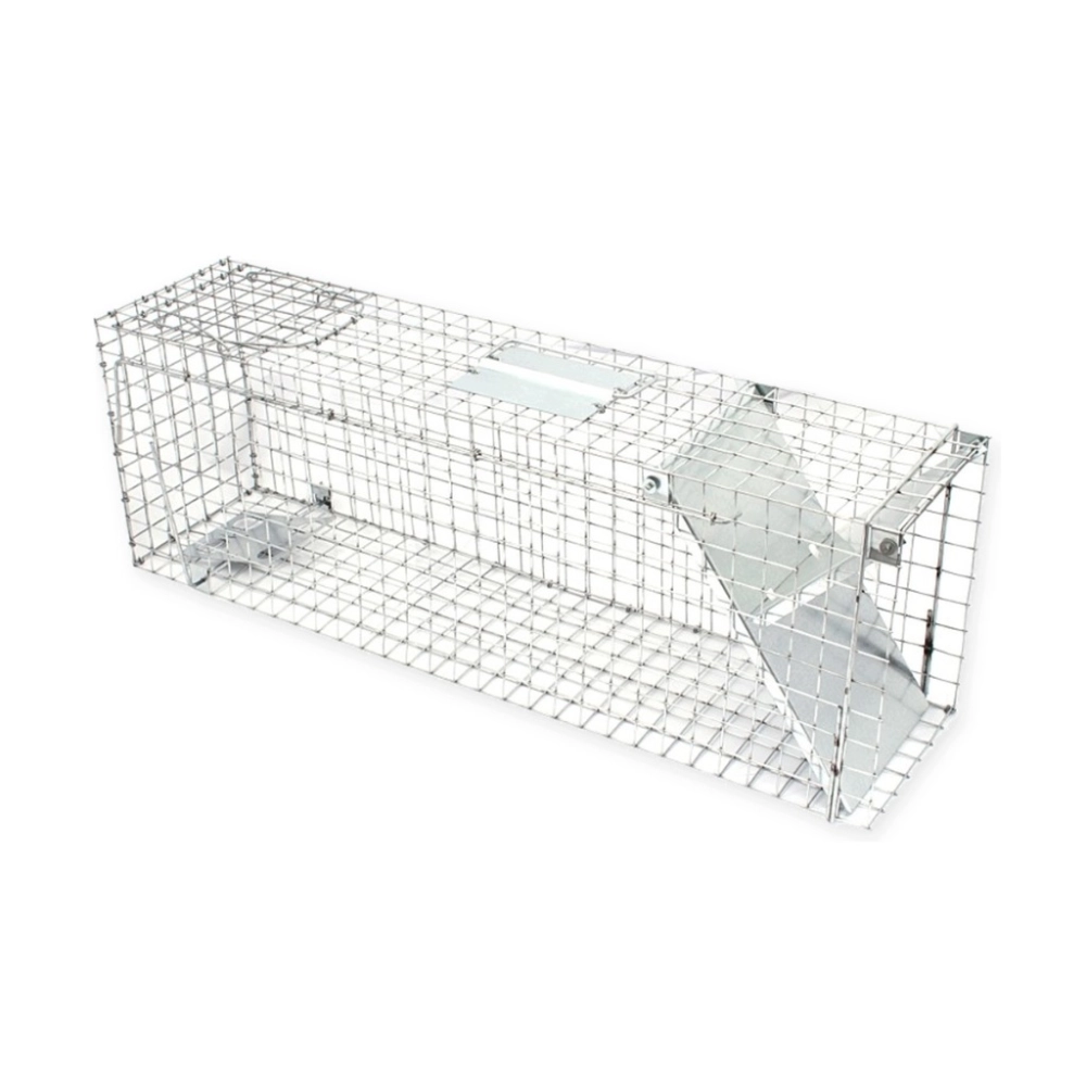 ŻYWOŁAPKA JEDNOWEJŚCIOWA 50X20X27 CM PUŁAPKA NA ZWIERZĘTA OCYNKOWANA