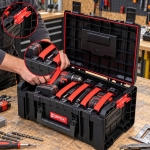 SKRZYNKA NARZĘDZIOWA QBRICK PRO TOOLBOX 19 L ZESTAW 5 ORGANIZERÓW MULTI