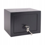 SEJF MECHANICZNY 23X17X17 CM DEPOZYTOWY WRZUTNIK ZAMEK NA KLUCZ