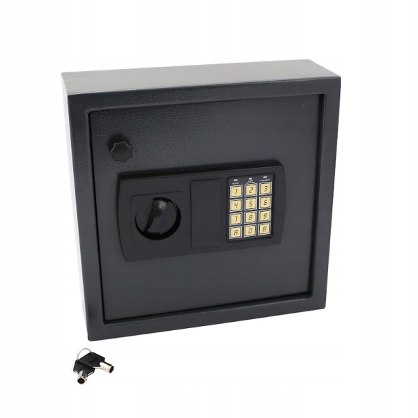 SEJF ELEKTRONICZNY NA KLUCZE 24 HACZYKI SZAFKA 33X25X10 CM ZAMEK NA KOD