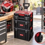 ZESTAW SKRZYŃ NARZĘDZIOWYCH QBRICK PRO CART 3 ORGANIZER WÓZEK NA KOŁACH
