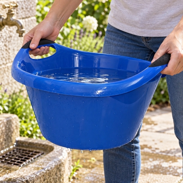 MISKA PLASTIKOWA 10 L 370 MM Z UCHWYTAMI DO PRANIA SPRZĄTANIA AGD