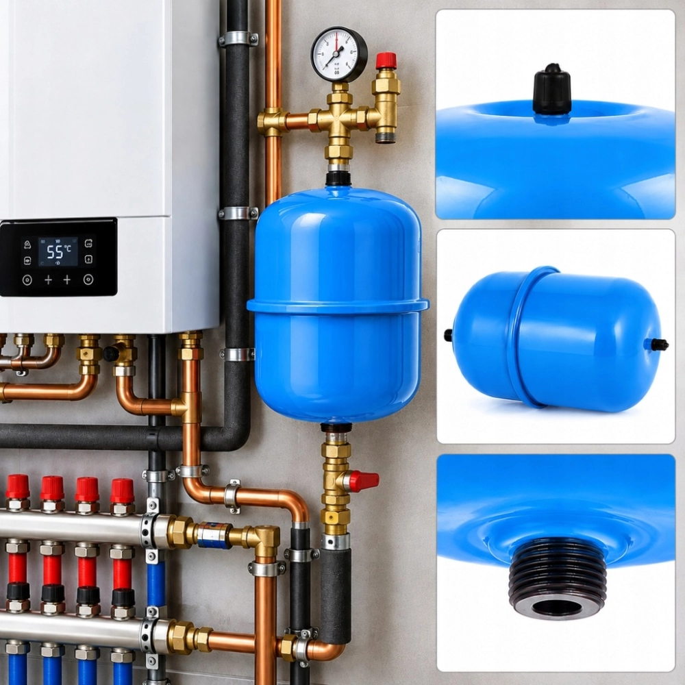 NACZYNIE PRZEPONOWE WZBIORCZE DO C.W.U. CWU 12 L ZBIORNIK DO INSTALACJI