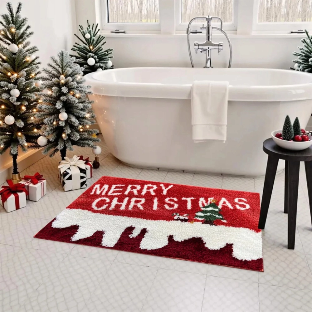 WYCIERACZKA ŚWIĄTECZNA 50X80 CM MATA POD DRZWI MERRY CHRISTMAS