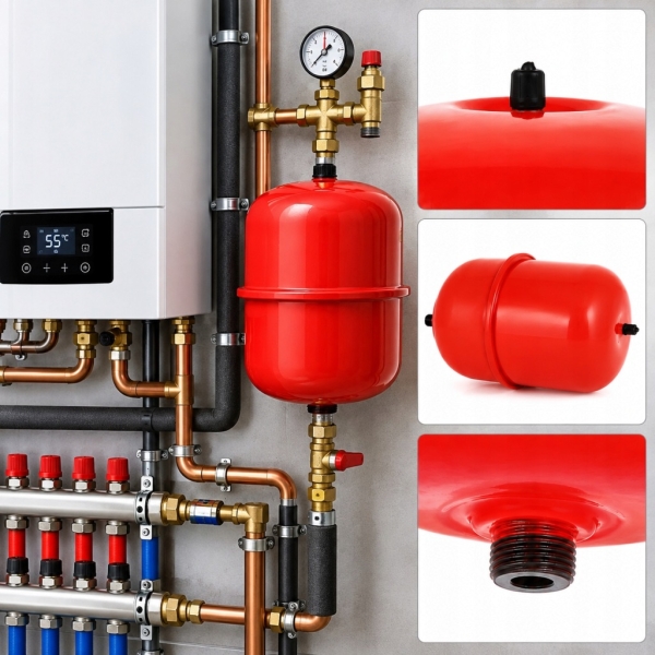 NACZYNIE PRZEPONOWE WZBIORCZE DO C.O. CO 24L ZBIORNIK DO INSTALACJ NACZYNKO