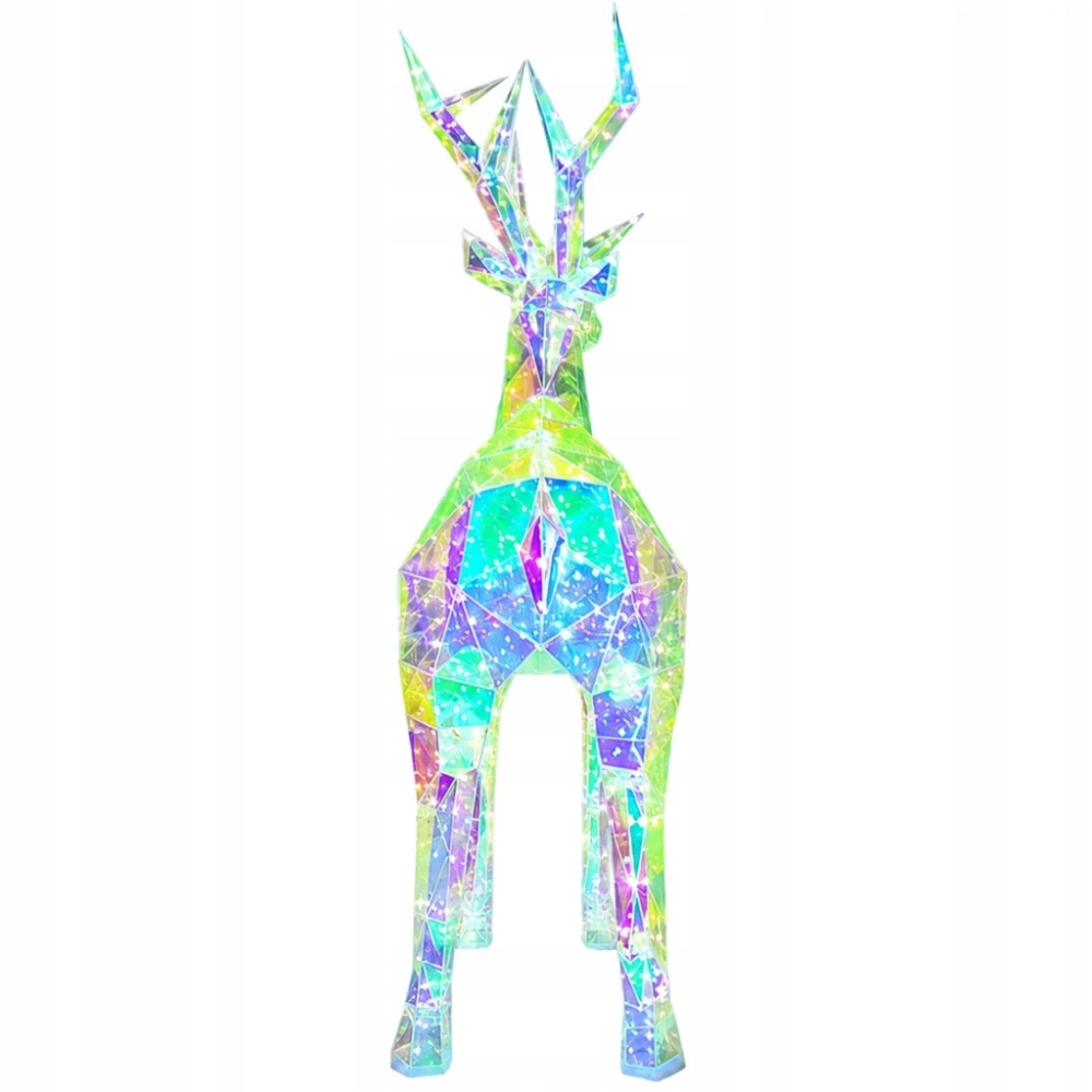 RENIFER LED HOLOGRAFICZNY 3D 90 CM GEOMETRYCZNY OZDOBA OGRODOWA