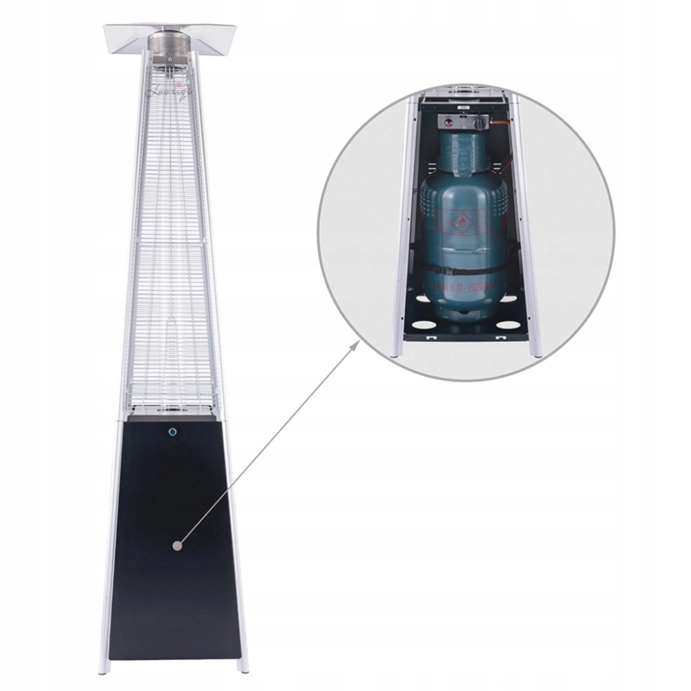 PARASOL GRZEWCZY GAZOWY 13 KW 227 CM PROMIENNIK Z POKROWCEM