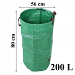 WOREK OGRODOWY 200 L TORBA POJEMNIK NA LIŚCIE TRAWĘ