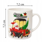 KUBEK ŚWIĄTECZNY 200 ML Z ŁYŻECZKĄ I MASKOTKĄ MIŚ ZESTAW NA PREZENT