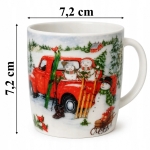 KUBEK ŚWIĄTECZNY 200 ML MIKOŁAJ BAŁWAN CHOINKA PREZENT NA ŚWIĘTA