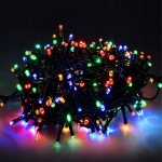 LAMPKI ŚWIĄTECZNE 200 LED CHOINKOWE SZNUR 20 M WIELOKOLOROWE RGB